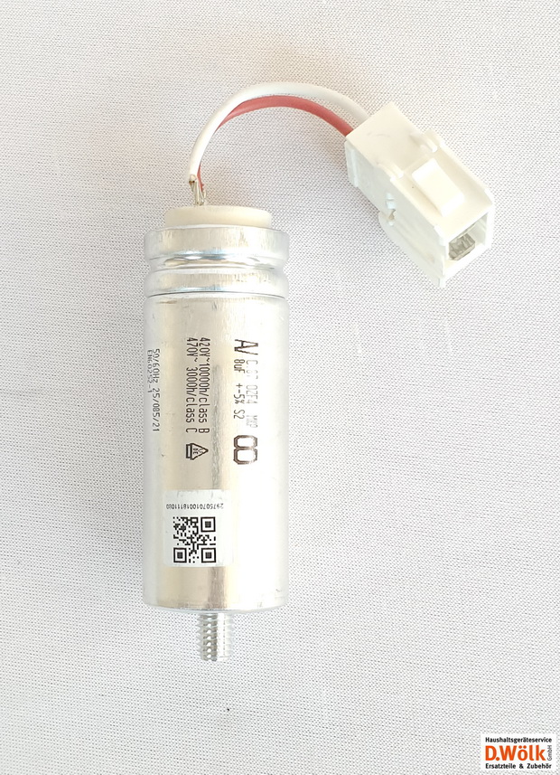 Beko condensatore (condensatore di avviamento) 20uF asciugatrice 2807962400